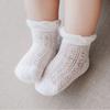 4Pairs Cotton Baby Ruffle Socks Hollow Toddle Short Socks Cute Kids Mesh Tube Socks  First Walkers