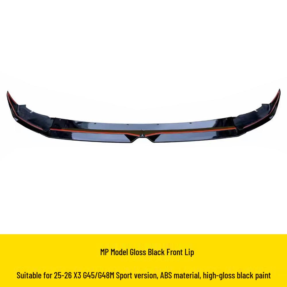 BMW X3 G45/G48 High-Quality Gloss Black Upgrade Kit: MP Front Lip, Fang Grille, Horn, Mirror Covers