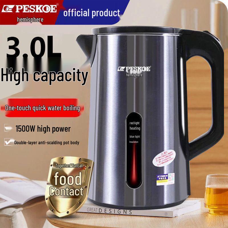 3L Large Capacity Automatic Kettle with Keep Warm Feature and High Power