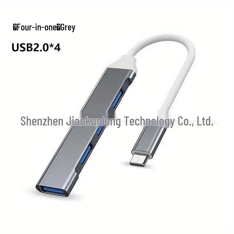Cross Multi-functional Type-C Docking Station: 4-in-1 USB 3.0 Hub for Computers