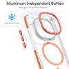 Applicable To Redmi 15C Transparent Magnetic Ring Mobile Phone Case Xiaomi 15 Ultra Independent Button Two-color Color Color Protective Case