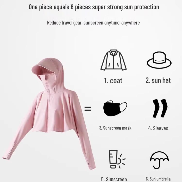 2025 Damski Ultracienki Kardigan z Długim Rękawem z Jedwabiu Lodowego Chroniący przed Słońcem - Letnia Kurtka Rowerowa Anti-UV