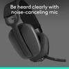 Logitech Zone Vibe 100 Wireless Bluetooth Earphones, Head mounted Office Earphones, Noise cancelling Earphones, 20 Hour Battery Life