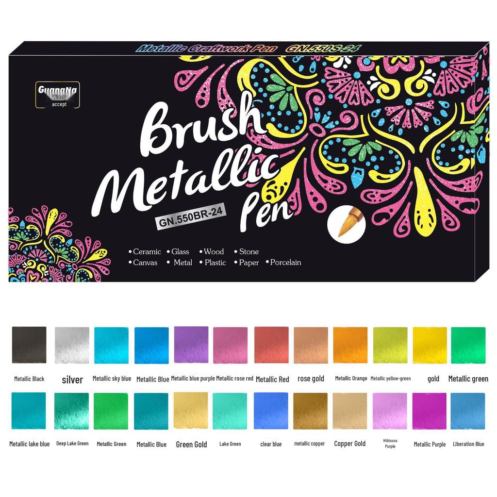 Guan Na 550 Metalické Voděodolné DIY Řemeslné a Doodle Pero na Karty