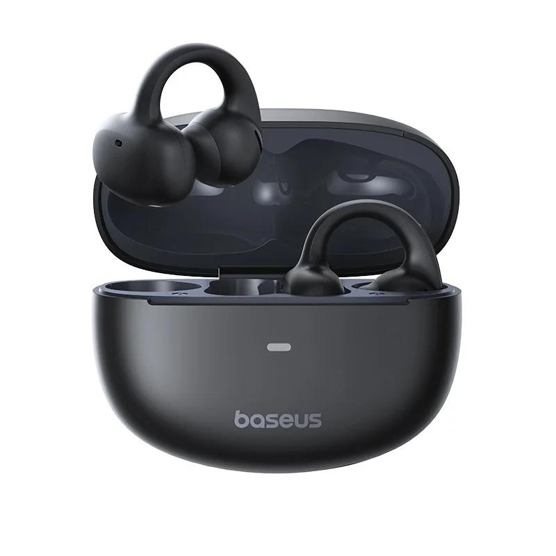 Baseus Bowie MC1 Earphones TWS Wireless Bluetooth 5.4 Open-Ear Clip Headphones Call Noise Reduction Earbuds HiFi Sports Headset