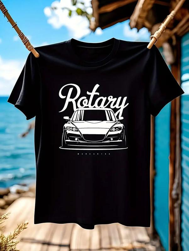 Summer sports printed cotton t-shirt for gym 2XL