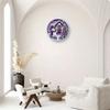 Vintage Purple Snowman Christmas Metal Sign 7.8 Inch Round for Wall Decor Farmhouse Home Bar Cafe Garden Outdoor Indoor