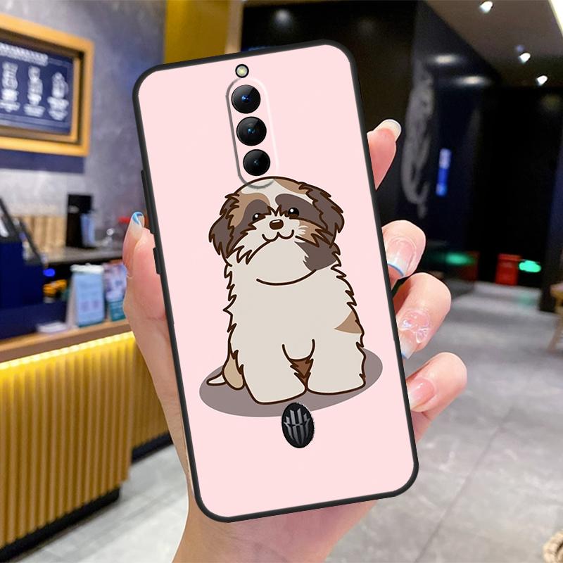 Cartoon Shih Tzu Dog Case For Nubia Red Magic 10 9 8 Pro Plus 6 7 6S 7S Pro 5G 6R RedMagic 9S 8S Pro Plus Cover
