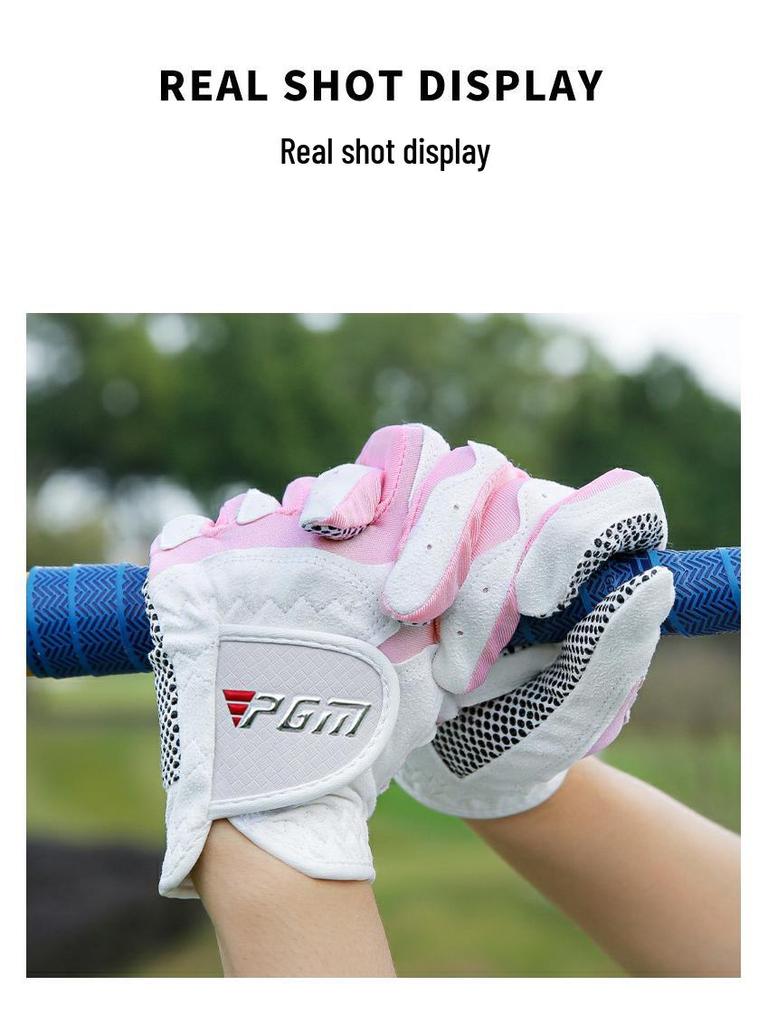 PGM Women's Non-Slip Golf Gloves - Pair for Left & Right Hands, Professional Outdoor Grip