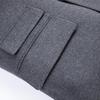 FAPAI Men's Double-Faced Wool Mid-Length Overcoat