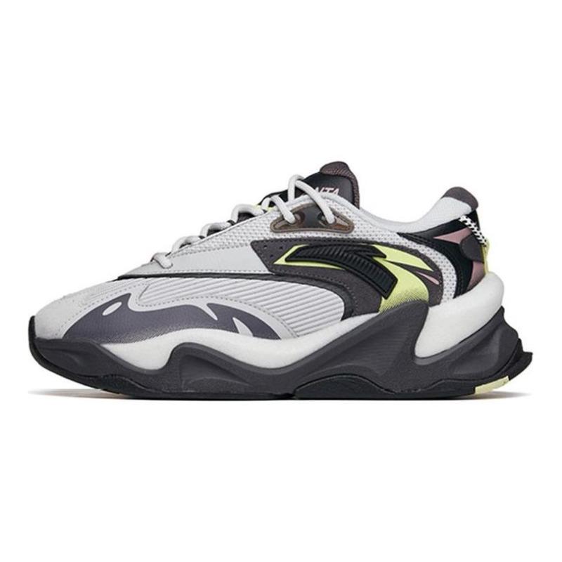 Anta Pulse Life Series Men Low-top Chunky Sneakers Gray 112148833R-4 43