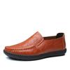 Fashion Genuine Leather Mens Loafers Comfortable Slip on Driving Casual Shoes Soft Bottom Men's Boat Footwear Fashion Comfortable Lazy