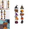 Halloween Door Hanging Decor With Pumpkin And Bat Paper Scene Setter For Party Celebrations