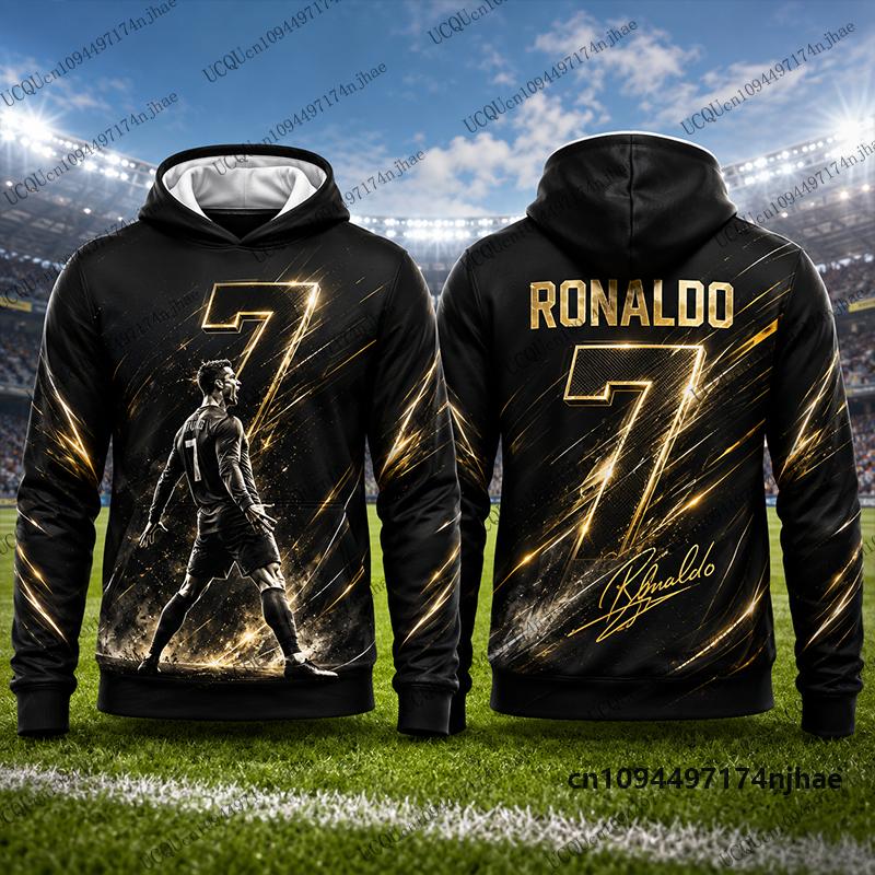 2026 Ny Særlig Ronaldo #7 Print Hættetrøjer Til Mænd Efterår Langærmet Sweatshirt Afslappet Fodbold Pullover Sport Børn/Voksne Toppe