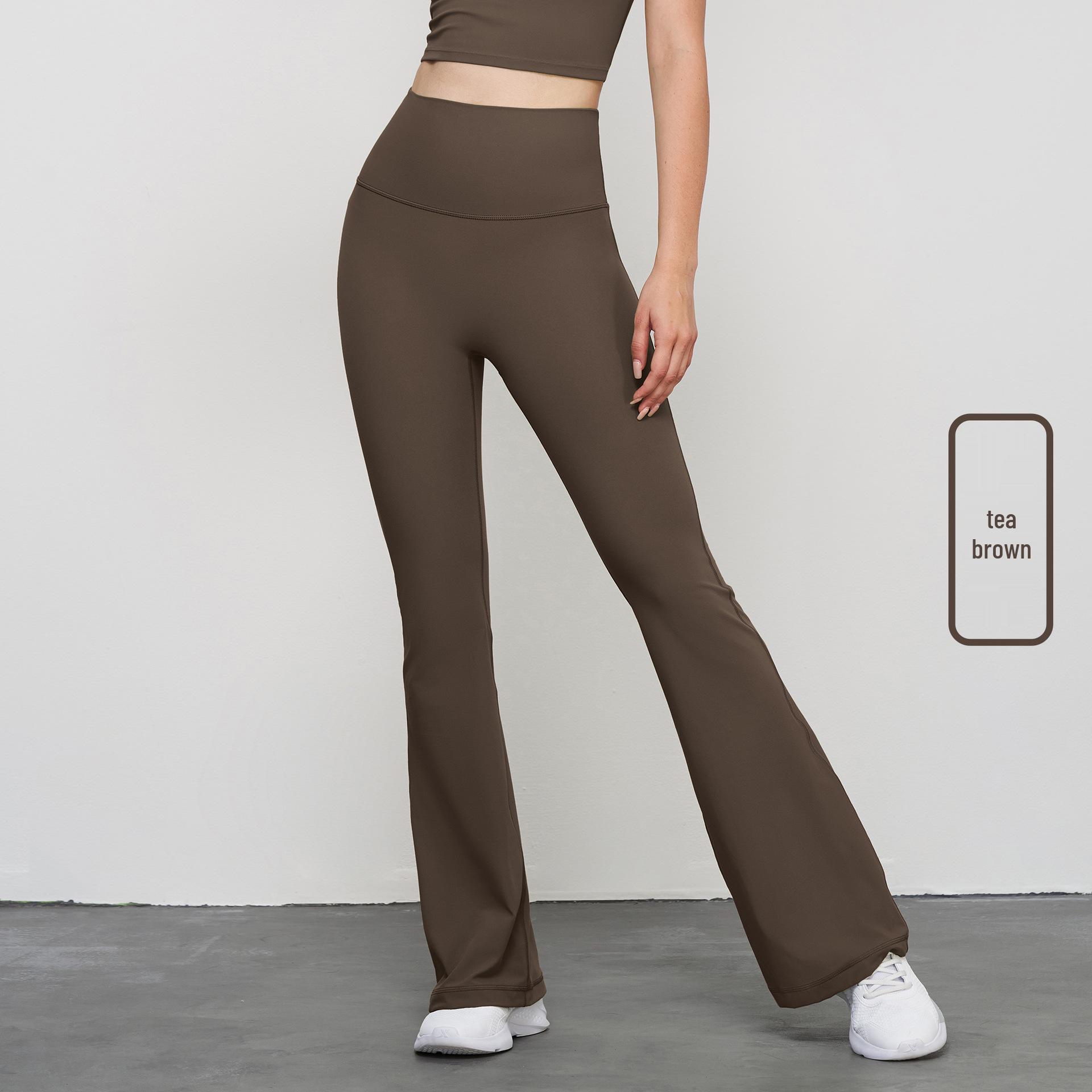 

Tongji Women s Autumn High Waist Flare Yoga Pants - Tummy Control, Nude Feel, Micro-Flare Design 10