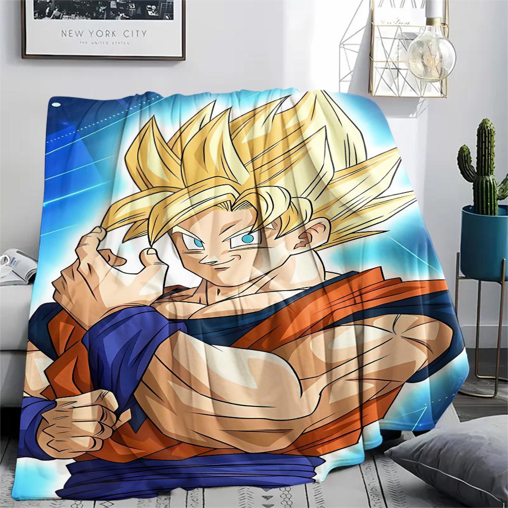 Dragon Ball characters Print Flannel Blanket,High quality Comfortable for All Seasons,Home Decor,Warmth and Comfort,Perfect for Christmas Gifts