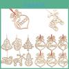 6pcs Christmas Decoration Wooden Pendants Delightful Xmas Tree Hanging Ornaments For Diy