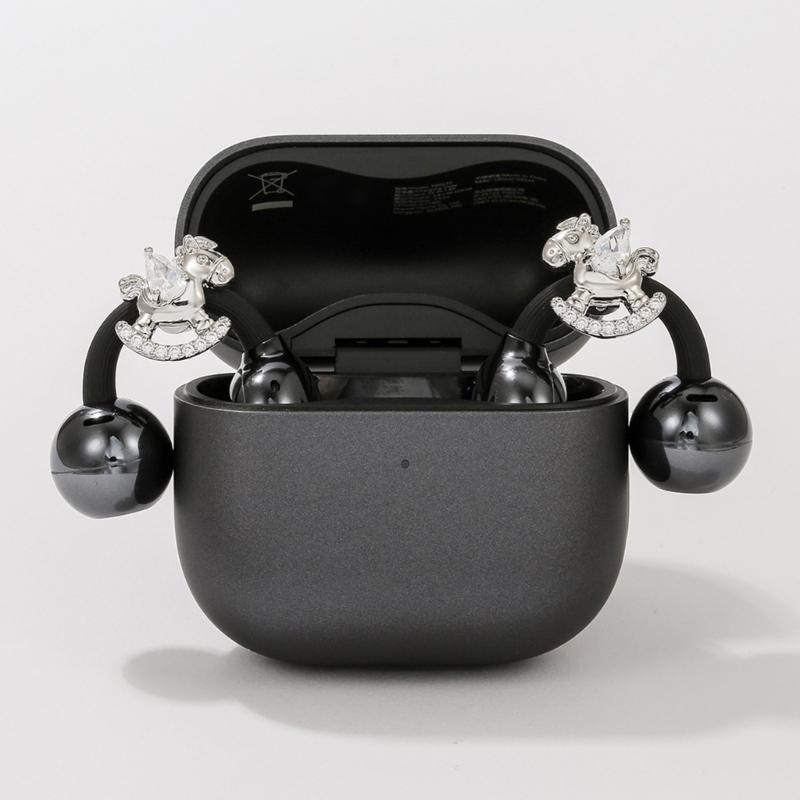 Elegant Horse Shaped Ear Clip Attachment For FreeClip 1 2 Earbuds Enhancer Coppers Zircons Embellishment