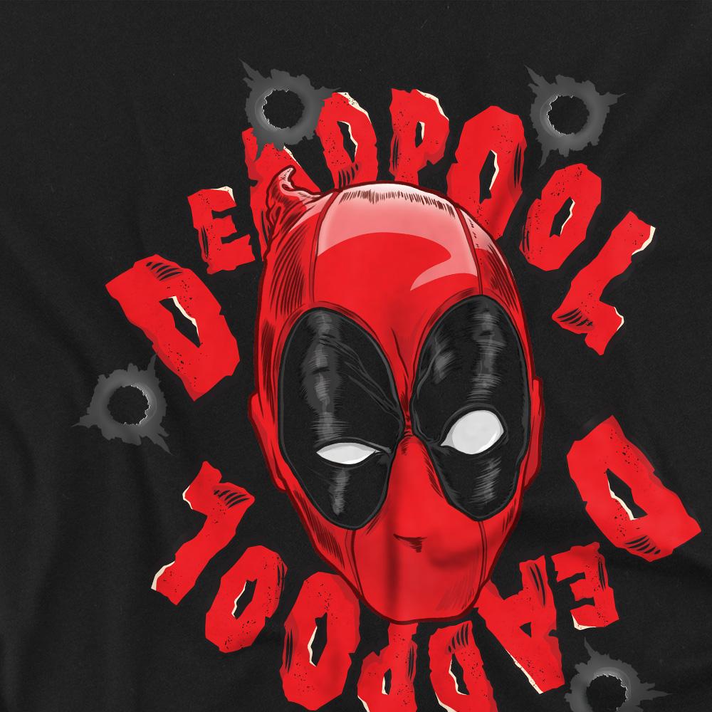 Deadpool Unisex Adult Head T-Shirt