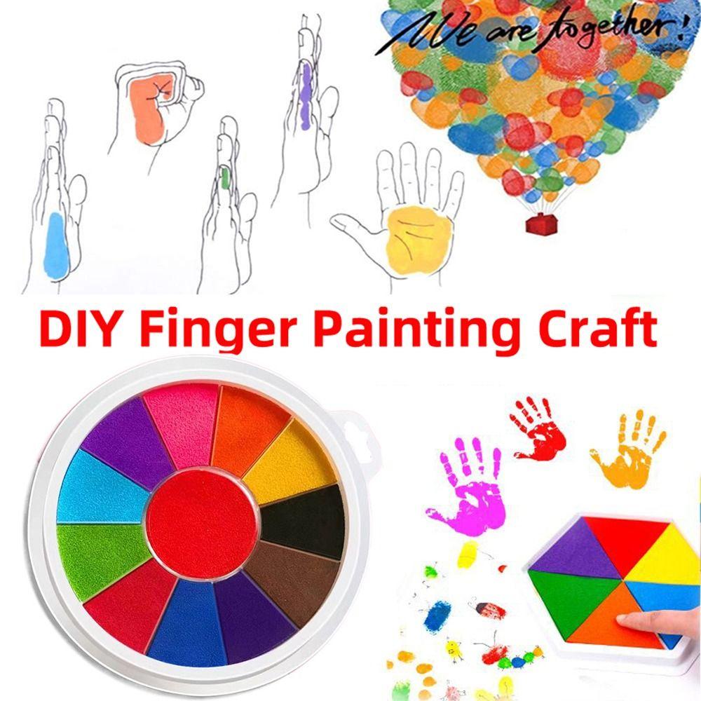 Quick-drying Finger Painting Inkpad Finger Drawing Graffiti Inkpad DIY Painting Ink Pad  Children