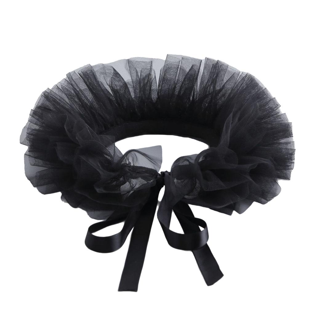 Detachable Ruff Collar Decorative Puff Collar for Costume Masquerades Party Cosplay Accessory Evening Dress Neckwear