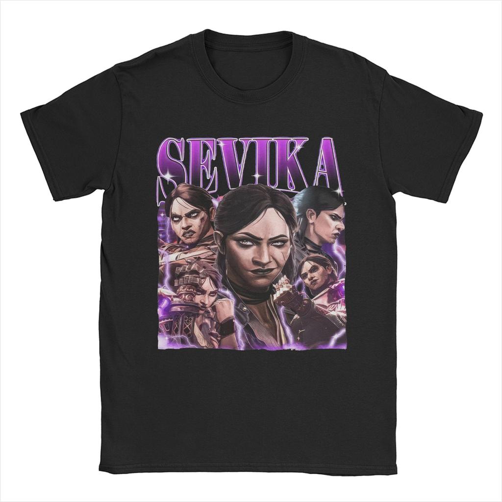 Vintage Sevika Arcane Game T-Shirts Men Crewneck Pure Cotton T Shirt  Short Sleeve Tee Shirt Graphic Printed Tops