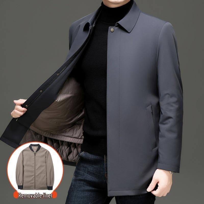 Men's Winter Coat with Detachable Liner: Insulated Jacket for All Ages