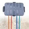 Outdoor Power Connection Box with Clear Lid Weatherproof Outdoor Cable Safety Box Portable Box for Timers & Plugs