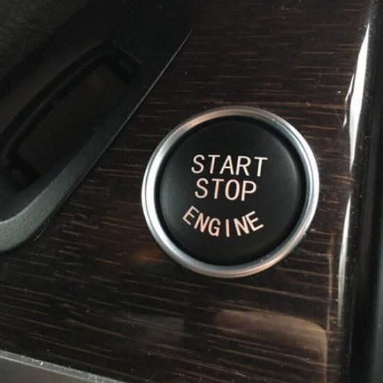 Black Engine Start Stop Push Button Replace Cover Trim For BMW E90 E92 E60 X5 BL