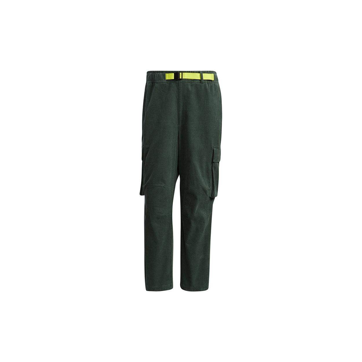 adidas Ub Pnt Cdr Sports Cargo Pocket corduroy Long Pants Green Men s GP1813 M