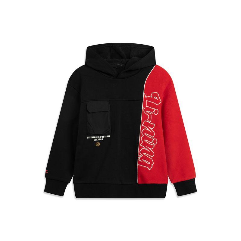 

Толстовка Li Ning на Новый год 2025 год Змеи Год рождения Красная одежда Мужская одежда Маленькие девочки и Девочки-подростки Новогодняя одежда Зимняя одежда Black (Fleece-lined) 110cm