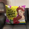 Aesthetic Art VVenezuela Cushion Cover Natural Linen Organic Fabric DoubleSided Printing Sofa Home Decor Gift Pillow Case