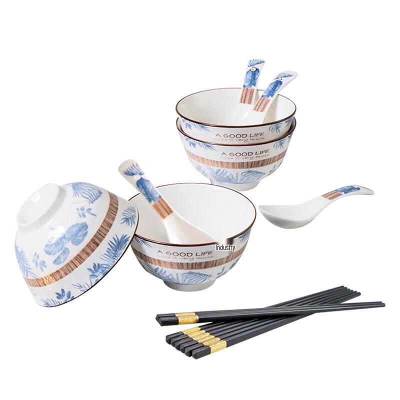 Debo Camellia 12-Piece Ceramic Dinnerware Set