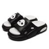 Thick-bottomed one-word slippers for women to increase their height in summer, outdoor trend, home couple stepping on shit slippers for men