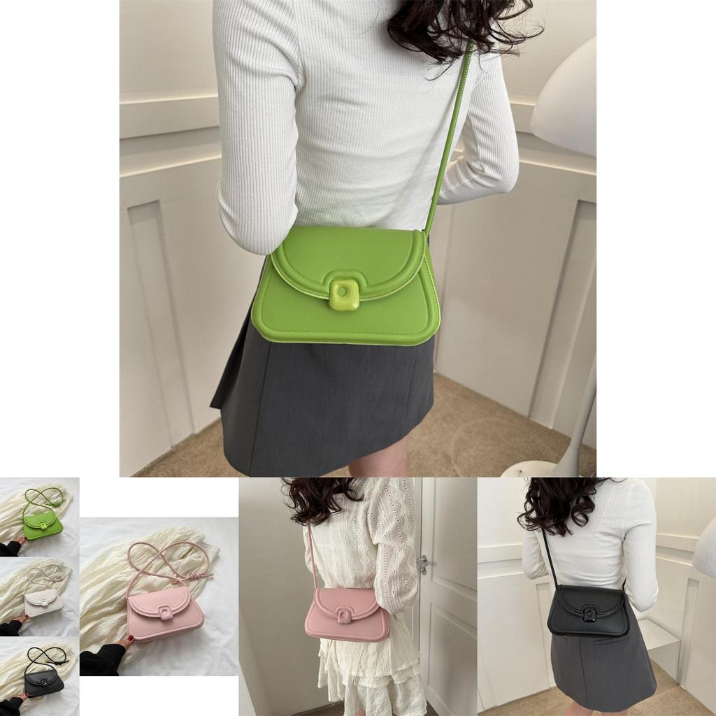 Sleek And Fashion-forward Mini Shoulder Bag For Women Featuring A Unique Square Shape And Soft Material