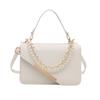 Tide pearl foreign style fashionable large capacity 2025 spring new fashion foreign style portable shoulder small square bag