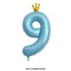 42-Inch Large Pink Crown Aluminum Film Digital Balloon Children'S 1St Birthday Party Decoration Photo Props