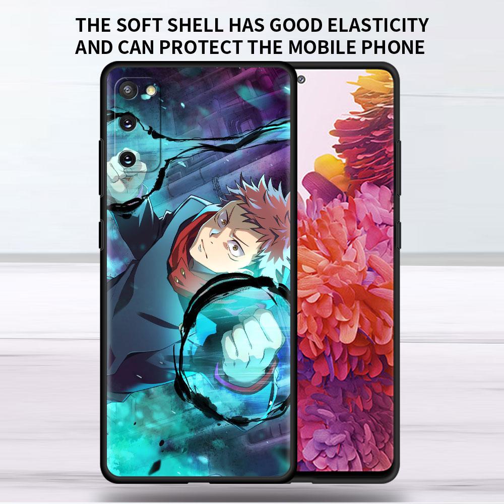 Soft Case For Samsung Galaxy Note 20 Ultra 10 Plus Lite A50 A70 A20 A40 A20e 9 8 A60 A10e Funda Phone Cover Jujutsu Kaisen Anime