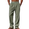 2025 Men's Hip-Hop Breathable Linen Loose Casual Sports Pants - Spring/Summer Collection