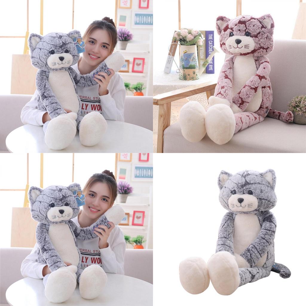Adorable Large Cat Plush Toy Soft Cute Stuffed Doll Perfect For Christmas Gift