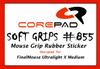 Corepad Soft Grips Grip Tape for FinalMouse Ultralight X Medium Lion (M), 1 Set, Soft Polymer Rubber (Red)