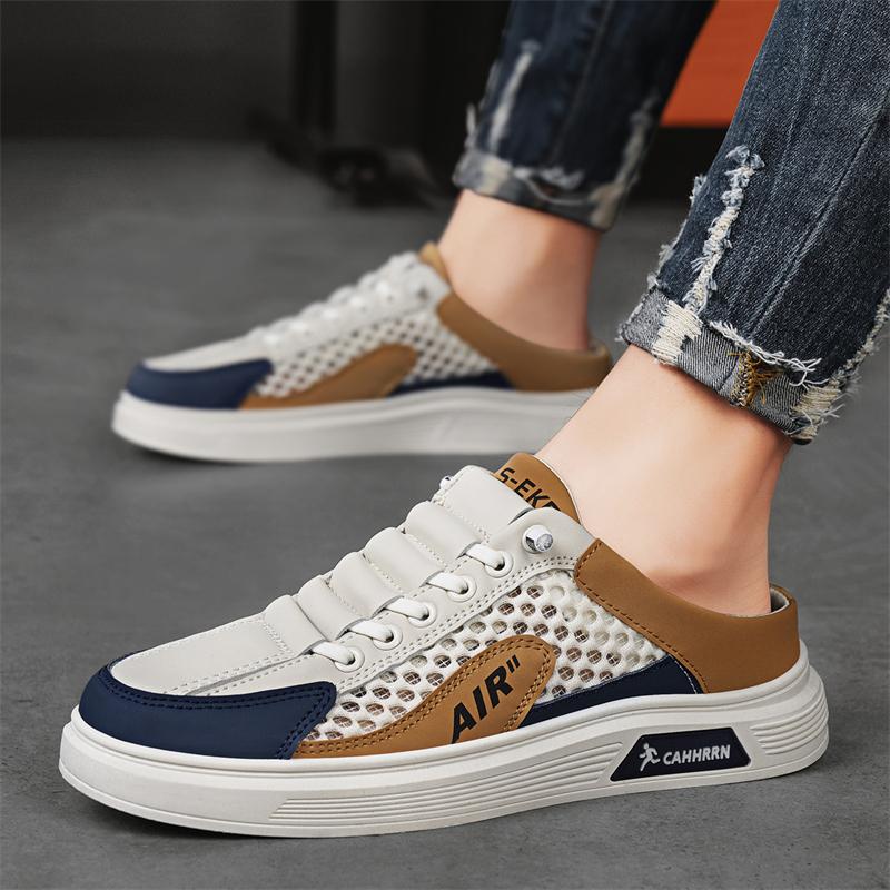 Fashion CYYTL Mens Summer Slippers Casual Outdoor Shoes Breathable Sneakers Walking Hiking Luxury Fashion Designer Loafers House Slides