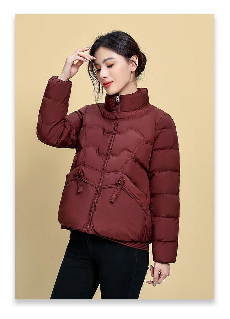 2025 Women's Stylish Lightweight Short Winter Down Jacket - Warm Duck Down, Stand Collar, Versatile Casual Coat