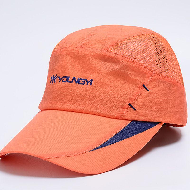 

Quick-Drying Cap Men s and Women s Sun Hats Baseball Cap Sun Protection Cycling Cap Male Baseball Cap Sports Outdoor Sun Hat Marathon Orange All yards