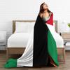 Classic Palestine Black White Keffiyeh Square Print Blanket Flannel Throw Blanket For Couch Chair Sofa Bed Super Warm Bedspread
