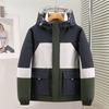 Men's Hooded Standing Collar Cold Resistant Winter Jacket Thickened Warm Lightweight Casual Loose Comfortable Cotton Jacket Punching Jacket
