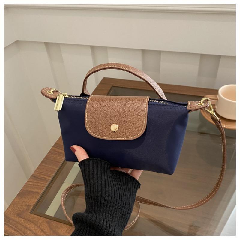 

Ретро сумка-пельмень новая наплечная сумка-мессенджер модная сумочка простая личность контрастный цвет повседневная сумка синий