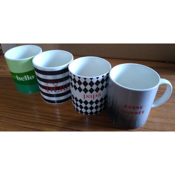 Mug - Aléatoire - 35cl - Bracelet 'Je t'aime' - Porcelaine - Compatible lave-vaisselle