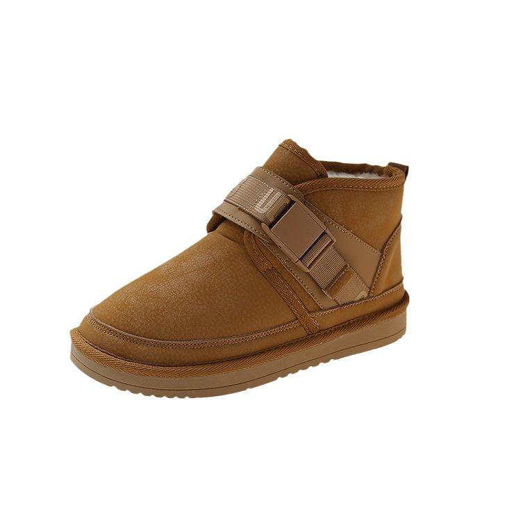 Northeast Snow Boots Men's and Women's 2025 New Winter Velvet Thickened Couple Warm Large Size Cotton Shoes Tooling Short Boots
