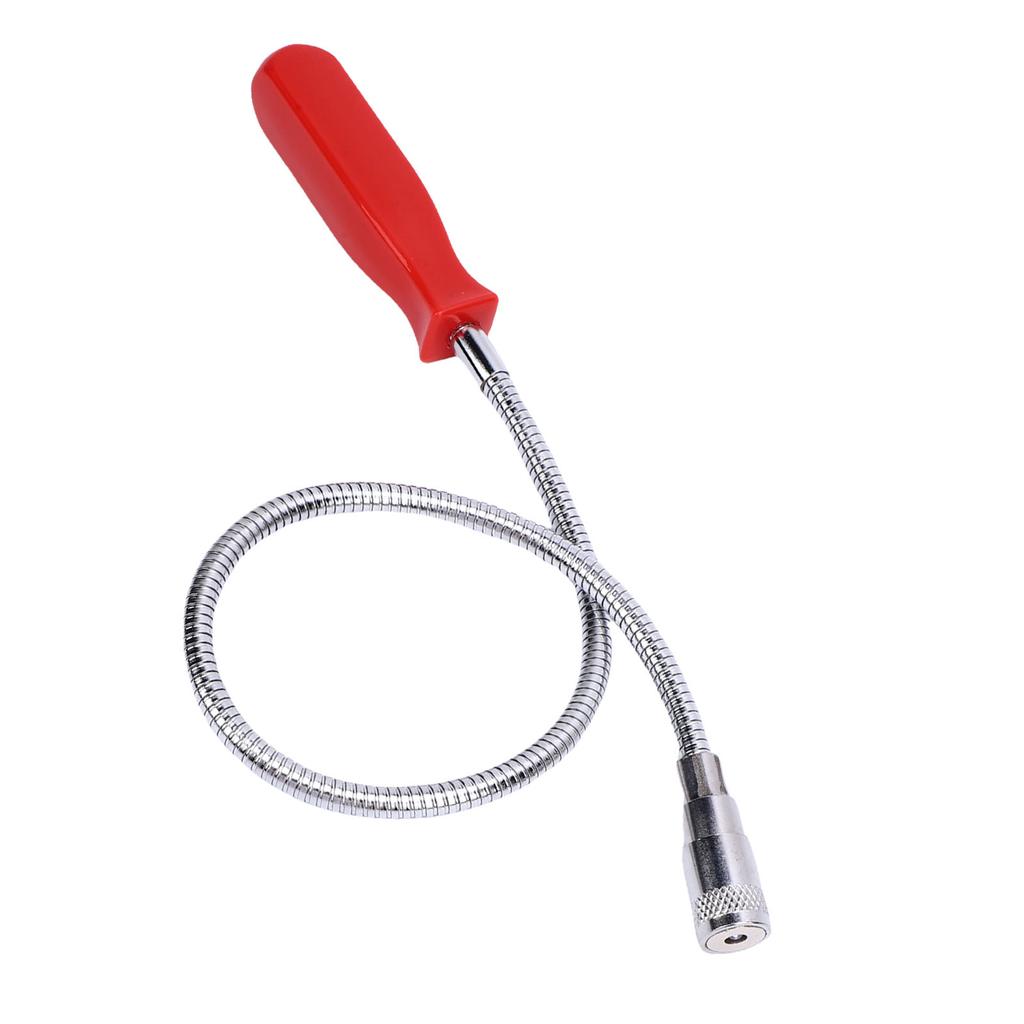 Flexible Magnetic Pickup Tool with LED Light Powerful 585mm 23.03in Long Reach Bendable Retriever Stick with 8LBS
